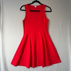 Kismet Womens Sleeveless A-Line Flare Mini Dress Size Small Red Romantic Skater